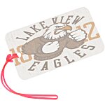 Rectangle POLYspectrum Bag Tag - 3 inches x 5 inches - Translucent