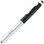 Omni Stylus Metal Pen with Laser Pointer and Flashlight