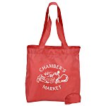 Personalized Colorful Zipper Tote Bags - Foldable Shopping - Printed M —