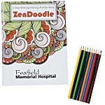  Stress Relieving Adult Coloring Book - Zen Doodle - Full Color  132537-ZD-FC