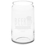 Can Glass - 16 oz. - Deep Etch
