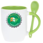 Color Handle Spooner Mug - 12 oz. - Full Color