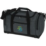 4imprint Heathered Leisure Duffel - Embroidered - 24 hr