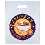 Recyclable Full Color Die Cut Handle Plastic Bag - 15" x 12"