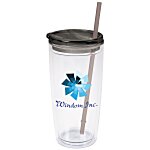 Flurry Tumbler with Straw - 20 oz. - Full Color