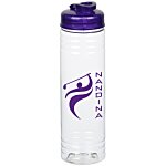  Clear Impact Halcyon Water Bottle with Two-Tone Flip Straw -  24 oz. 147033-C-FS-TT