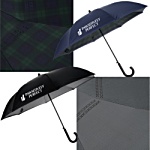 Shed Rain® UnbelievaBrella Crook Handle Auto Open Fashion Print Umbrella - 48