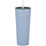 Triad Vacuum Tumbler with Straw - 21 oz. - Laser Engraved