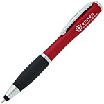 Curvy Stylus Twist Pen with Flashlight - 24 hr