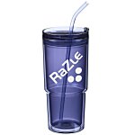 Mia Acrylic Tumbler with Straw - 24 oz.