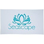 Oversize Velour Beach Towel - White - 24 hr