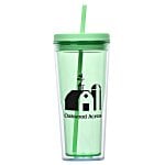 Vast Acrylic Tumbler with Straw - 21 oz.