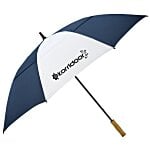 Vented Golf Umbrella with Wooden Handle - 58