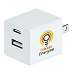 Square USB Wall Charger - USBC - 24 hr