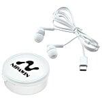 Colorful USB-C Ear Buds with Traveler Case