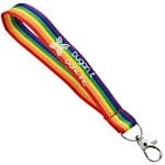 Rainbow Wristlet Keychain