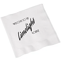 Beverage Napkin - 3-ply - White