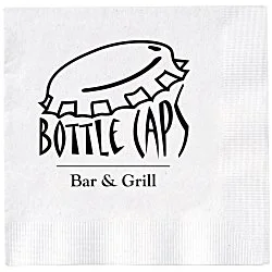 Beverage Napkin - 2-ply - White