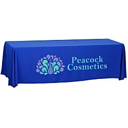 Serged Open-Back Polyester Table Throw - 8'