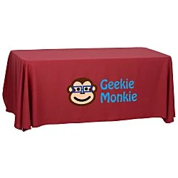 Serged Open-Back Polyester Table Throw - 6'