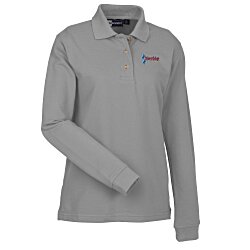Superblend Long Sleeve Pique Polo - Ladies'