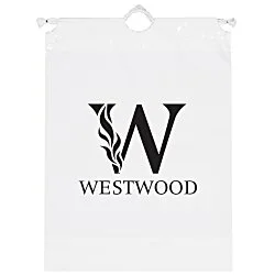 Poly Bag with Cotton Drawstring - 16" x 12"