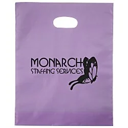 Colored Frosted Die-Cut Convention Bag - 15" x 12"