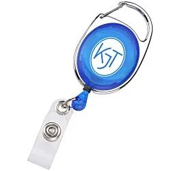 Clip-On Retractable Badge Holder - Translucent