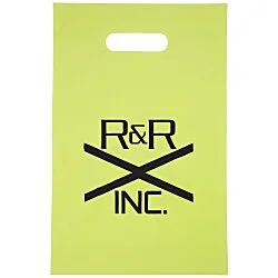 Colored Frosted Die-Cut Convention Bag - 14" x 9-1/2"