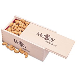 Wooden Box with Cashews