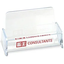 Desktop Business Card Holder - Clear