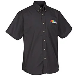 Easy Care Short Sleeve Poplin Shirt - Men's