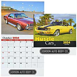 Muscle Cars Calendar - Stapled - 24 hr