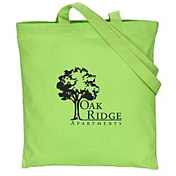 Cotton Sheeting Colored Economy Tote - 15-1/2" x 15"