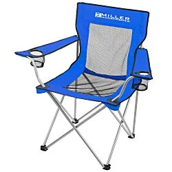 Mesh Folding Chair with Carrying Bag