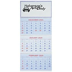 Commercial 14-Month Wall Calendar with 3-Month View