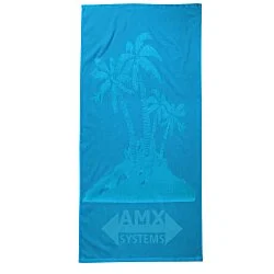 Tone on Tone Stock Art Towel - Palm Tree
