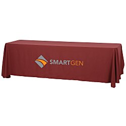 Serged Open-Back Table Throw with Pocket - 8'