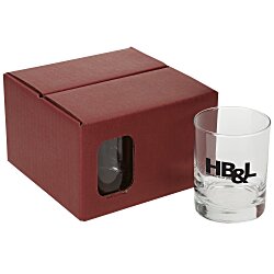 Double Old-Fashioned Glass Set - Colored Box
