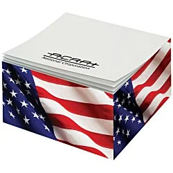 Post-it® Notes Cubes - 2-3/4" x 2-3/4" x 1-3/8" - Patriotic