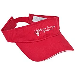 Lightweight Brushed Twill Visor - 24 hr