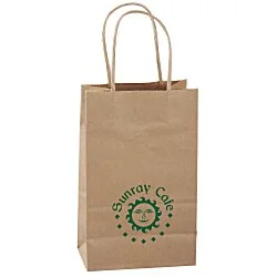 Kraft Paper Brown Shopping Bag - 8-1/4" x 6"