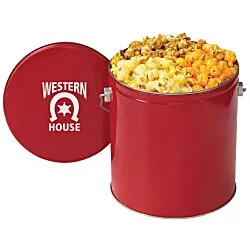 3-Way Popcorn Tin - Solid - 1 Gallon