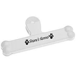 Dog Bone Bag Clip - 6" - Opaque