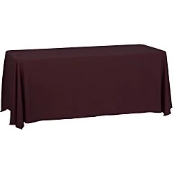 Serged Closed-Back Table Throw - 6' - Blank