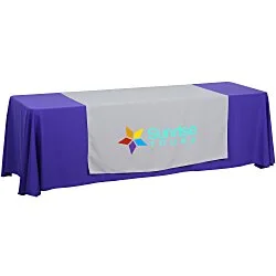 Serged 8' Closed-Back Table Throw and Runner Kit