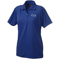 Raglan Sleeve Polo with Piping - Ladies'