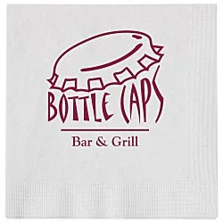 Beverage Napkin - 1-ply - White - Low Qty