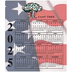 Calendar Magnet - Small - Waving Flag