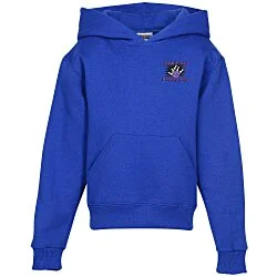 Jerzees Nublend Hooded Sweatshirt - Youth - Embroidered